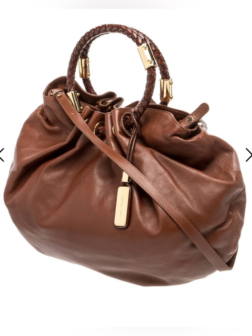 MICHAEL KORS Skorpios Bag! Like New. Cognac. Large. Made in Italy. - Picture 2 of 12